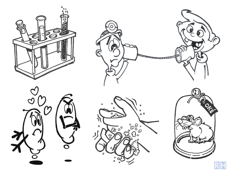 cartoon-illustratie, Hematon patiëntenvereniging